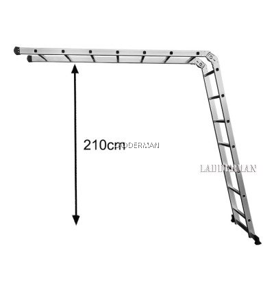 14 STEP ALUMINIUM TWO WAY MULTIPURPOSE LADDER