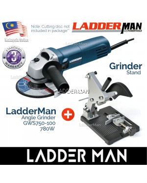 COMBO SET Ladderman GWS750-100 Angle Grinder with Angle Grinder Stand