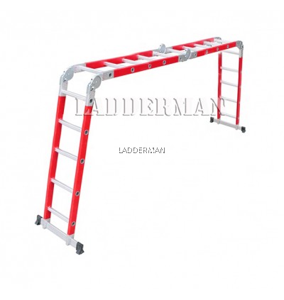 Fiberglass Heavy Duty 20 Step 5.8 Meter Multipurpose Ladder ( FAZ-4X5 )